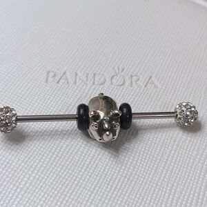 Pandora Vintage 2006 Silver Rhino Rhinosourous Charm